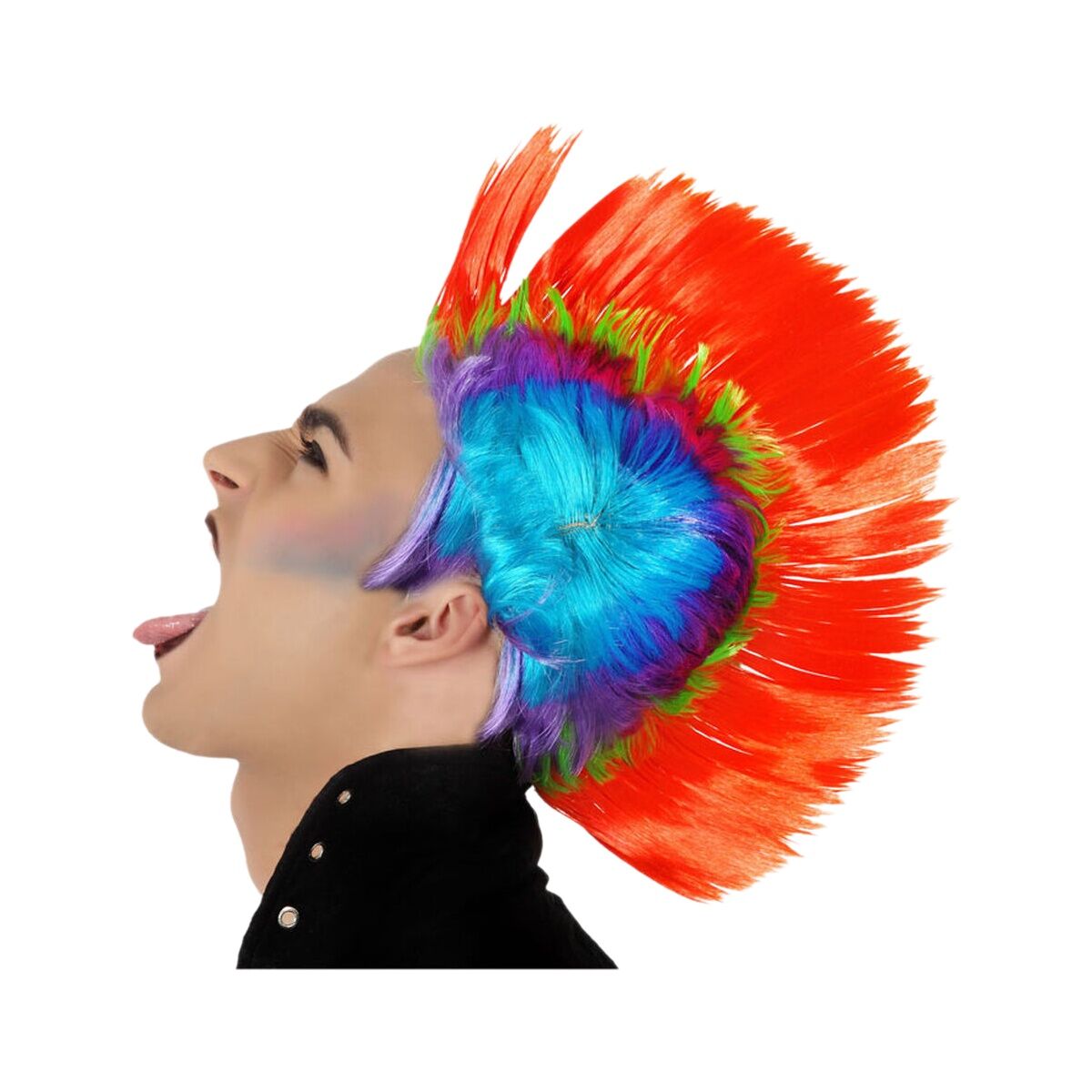 Parrucca Multicolore Punk